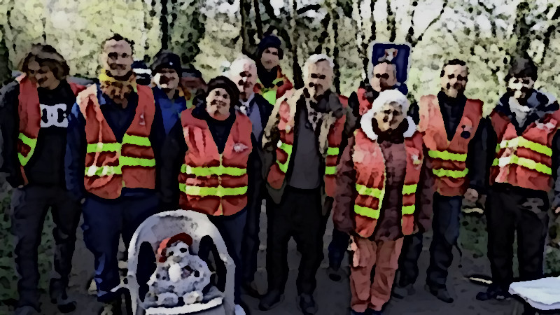 [retraites] Le barrage de Bois-de-Cure bloqué